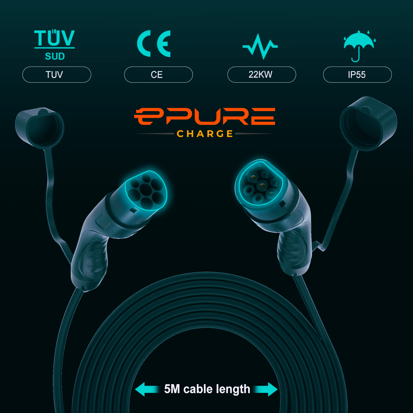 Charging Cable Type 2 EV – With Bag - Image 4